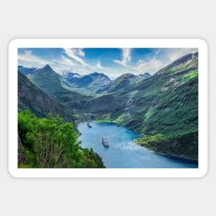 Norway landscape photography Sticker